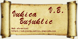 Vukica Bujuklić vizit kartica